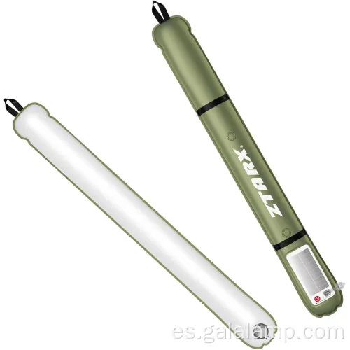 Tubo inflable al aire libre, luz de campamento, luz de emergencia